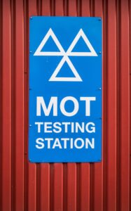 UK MOT Testing Sign